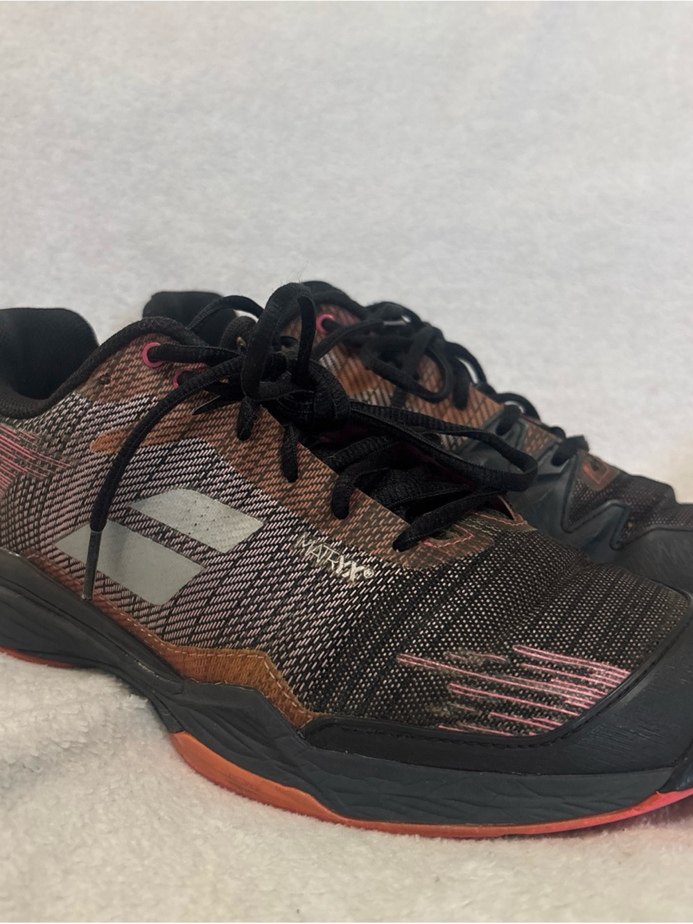 Babolat Jet All Court Women's Tennis pickleball Shoes Black Coral US 10